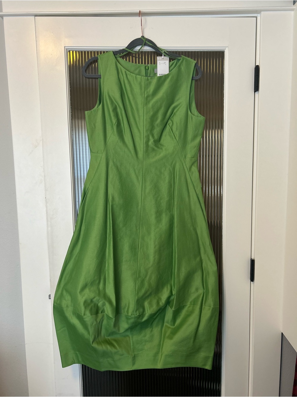 NWT COS Green Sleeveless Cocoon Midi Dress - Picture 4 of 5